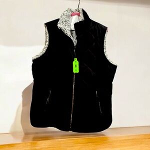 Free Country Black/Fleece Reversible Vest
NWT